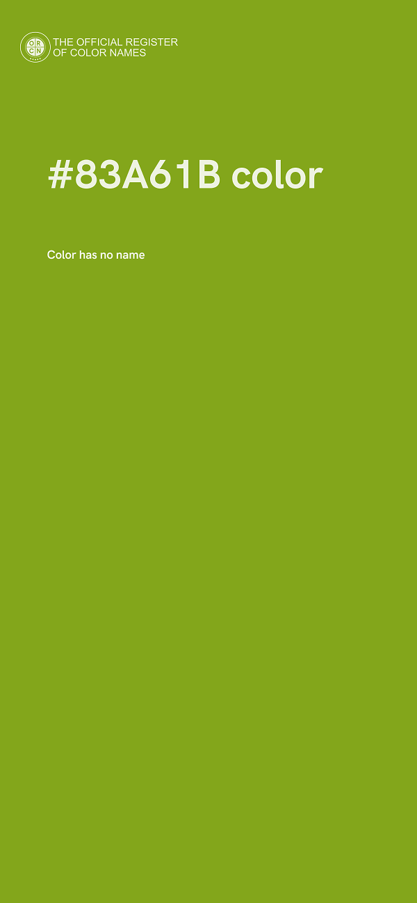 #83A61B color image