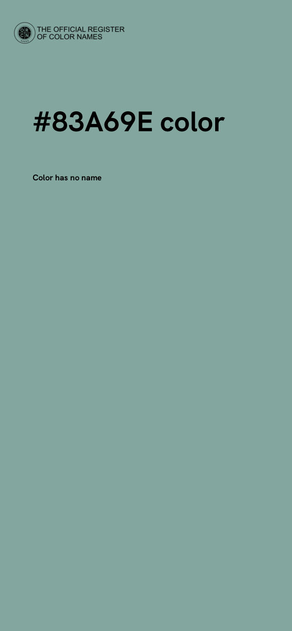 #83A69E color image