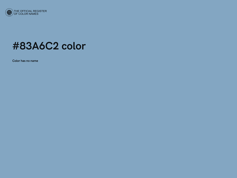 #83A6C2 color image