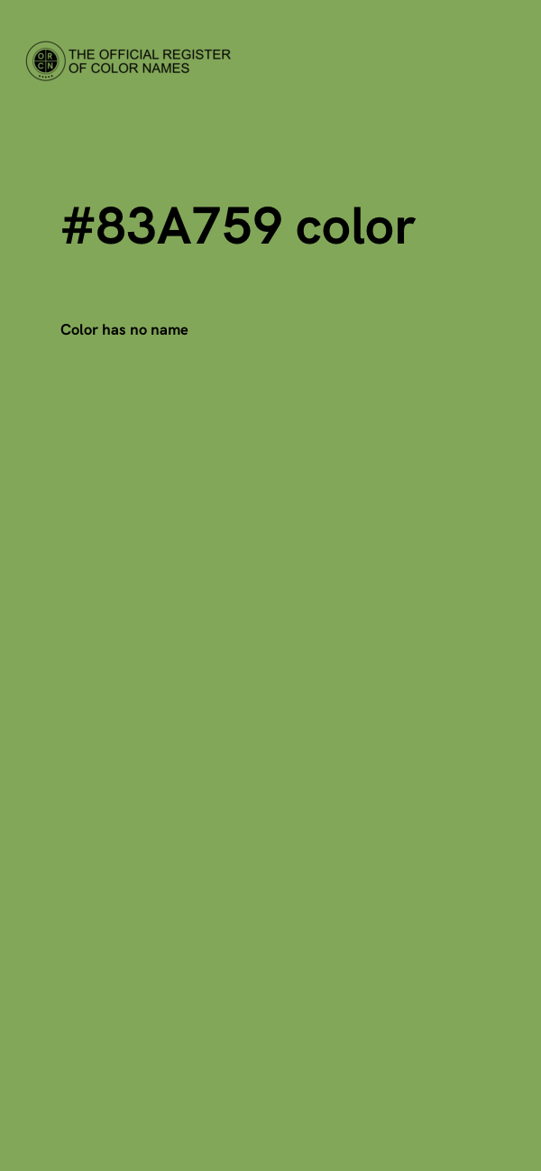 #83A759 color image