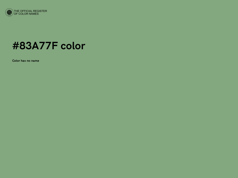 #83A77F color image