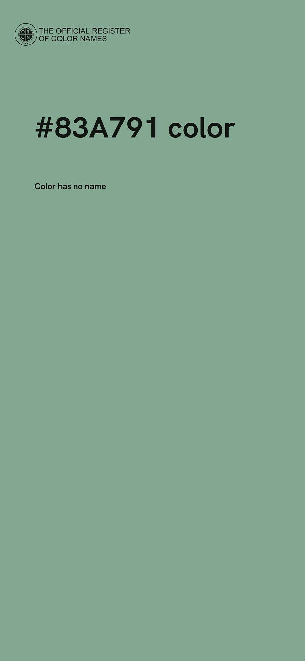 #83A791 color image