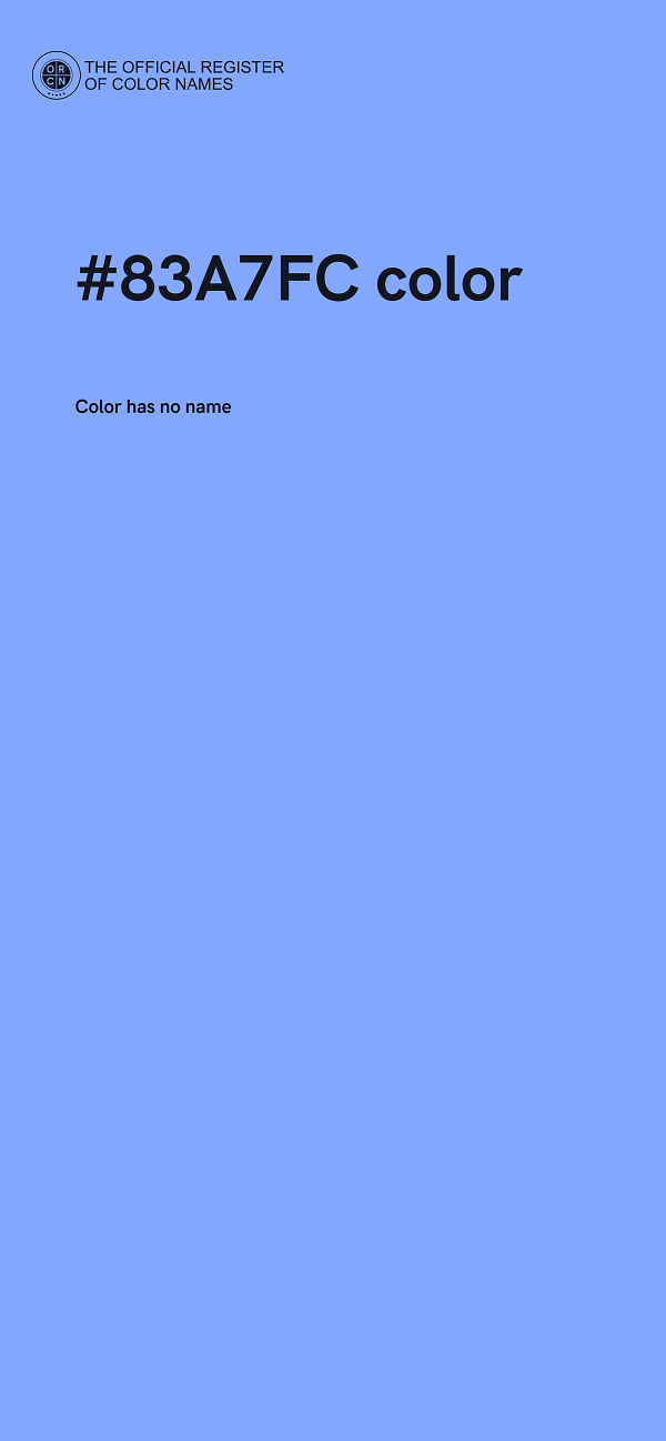 #83A7FC color image