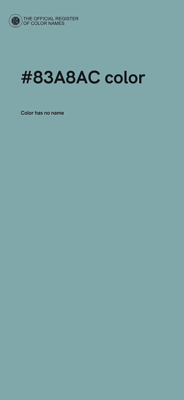 #83A8AC color image