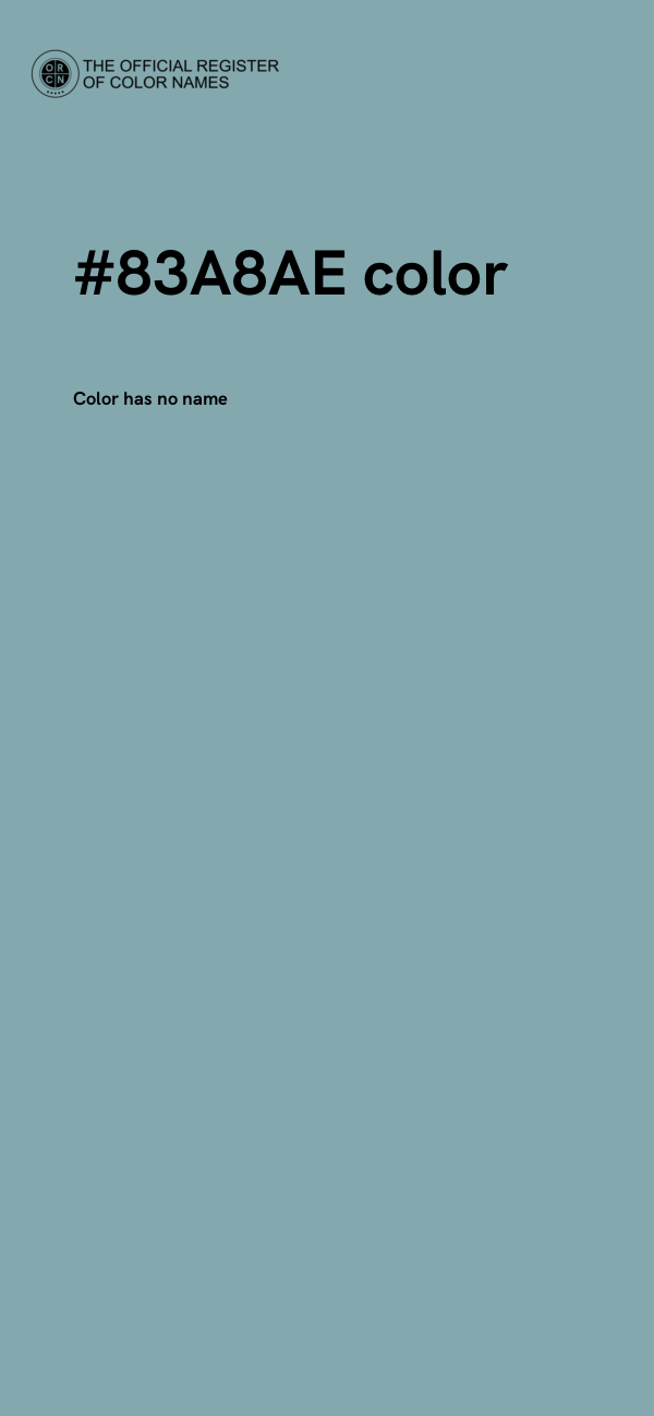 #83A8AE color image