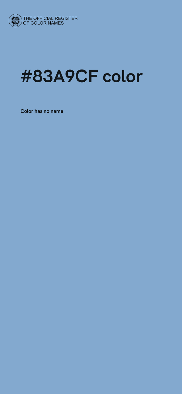 #83A9CF color image