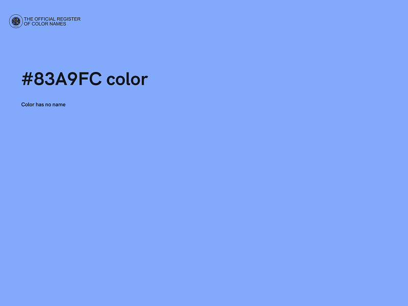 #83A9FC color image