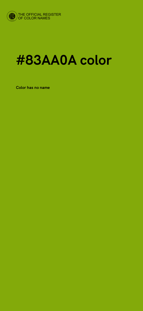 #83AA0A color image