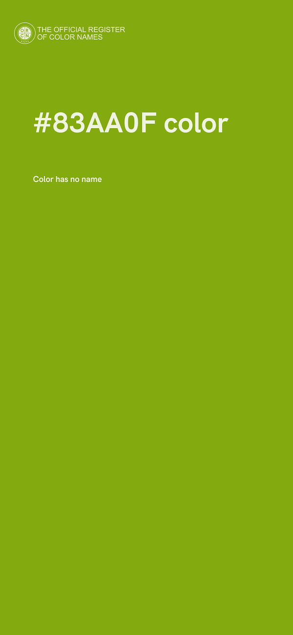 #83AA0F color image