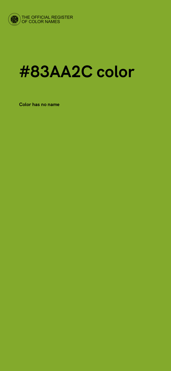 #83AA2C color image