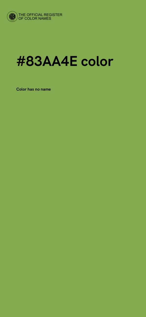 #83AA4E color image