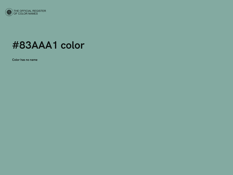 #83AAA1 color image