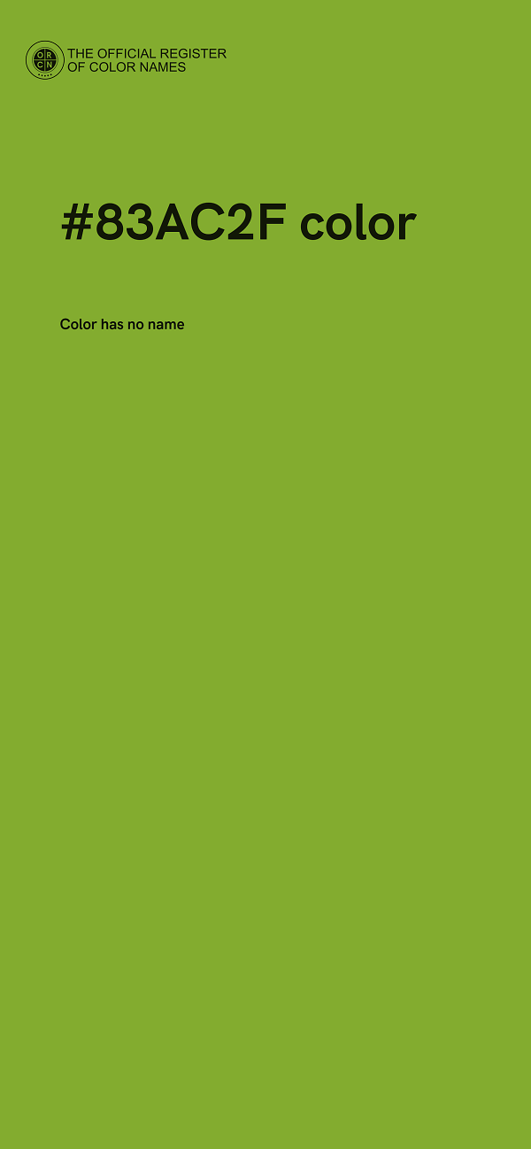 #83AC2F color image