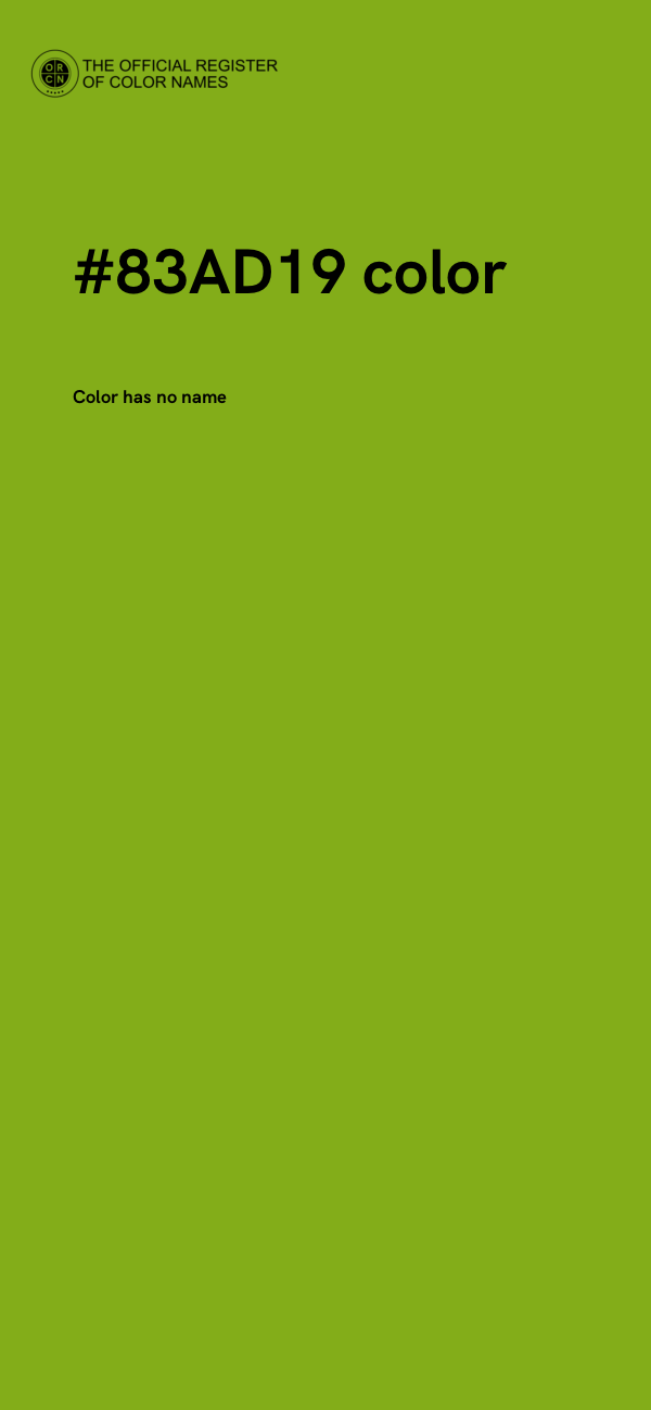 #83AD19 color image