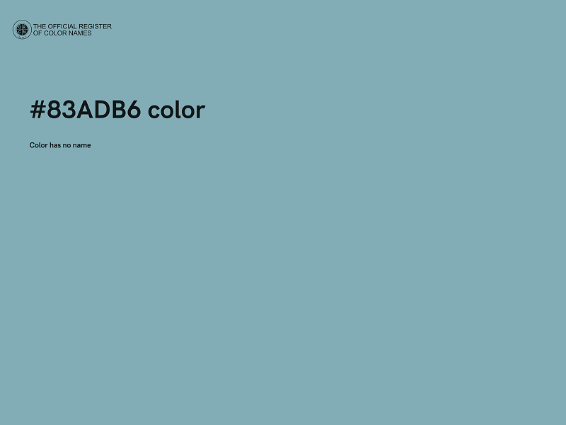 #83ADB6 color image