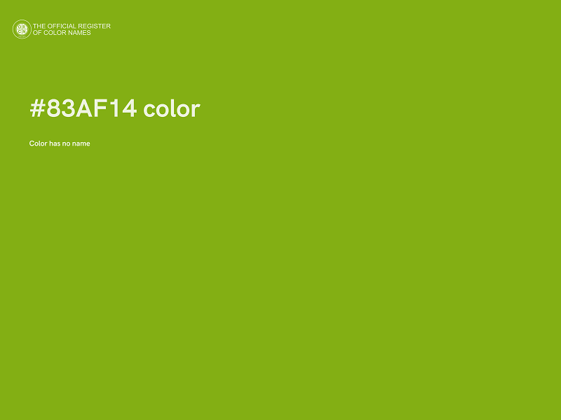 #83AF14 color image