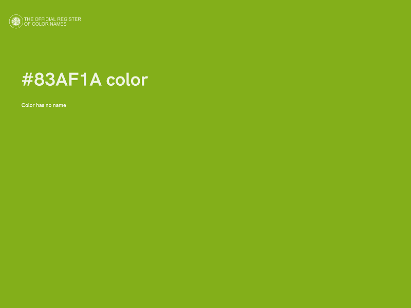 #83AF1A color image