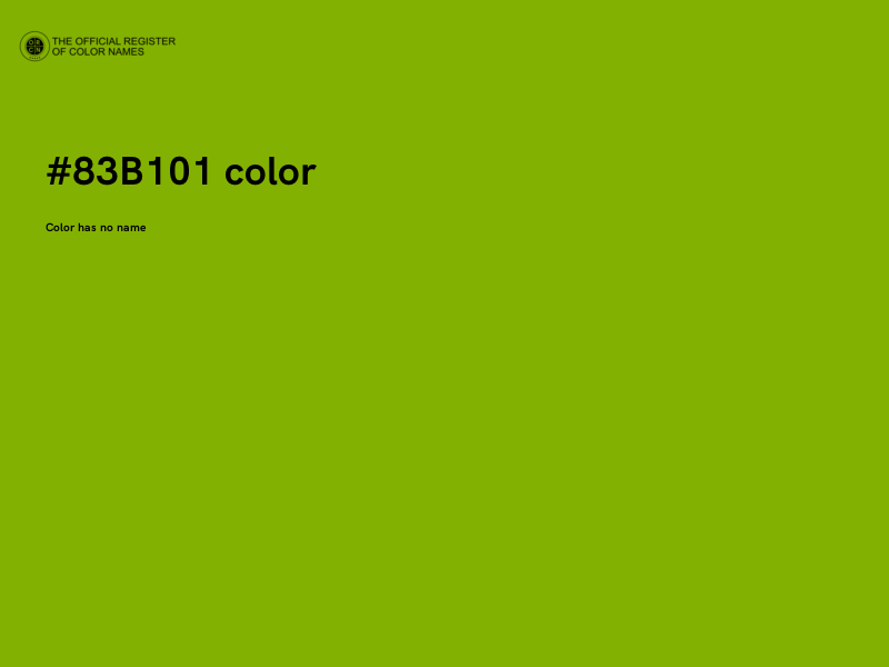 #83B101 color image