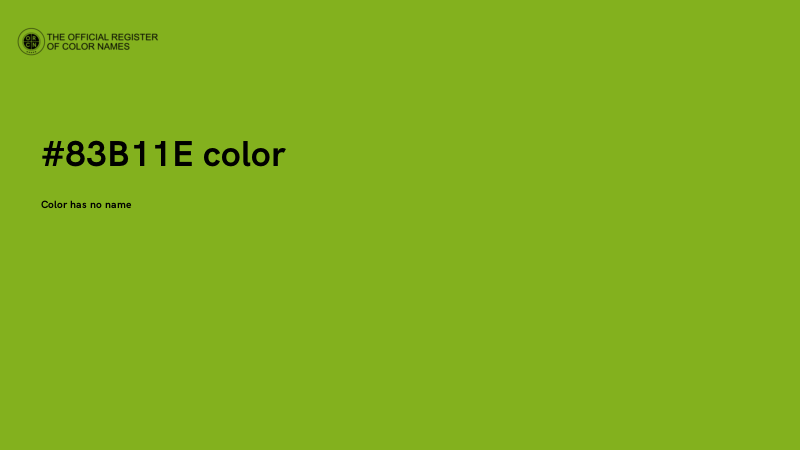 #83B11E color image