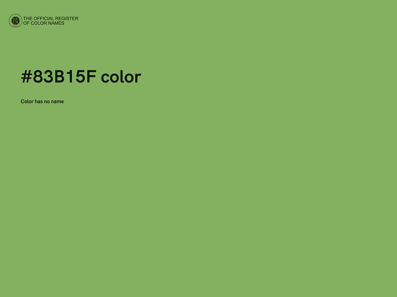 #83B15F color image