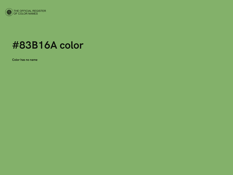 #83B16A color image