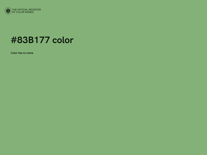 #83B177 color image