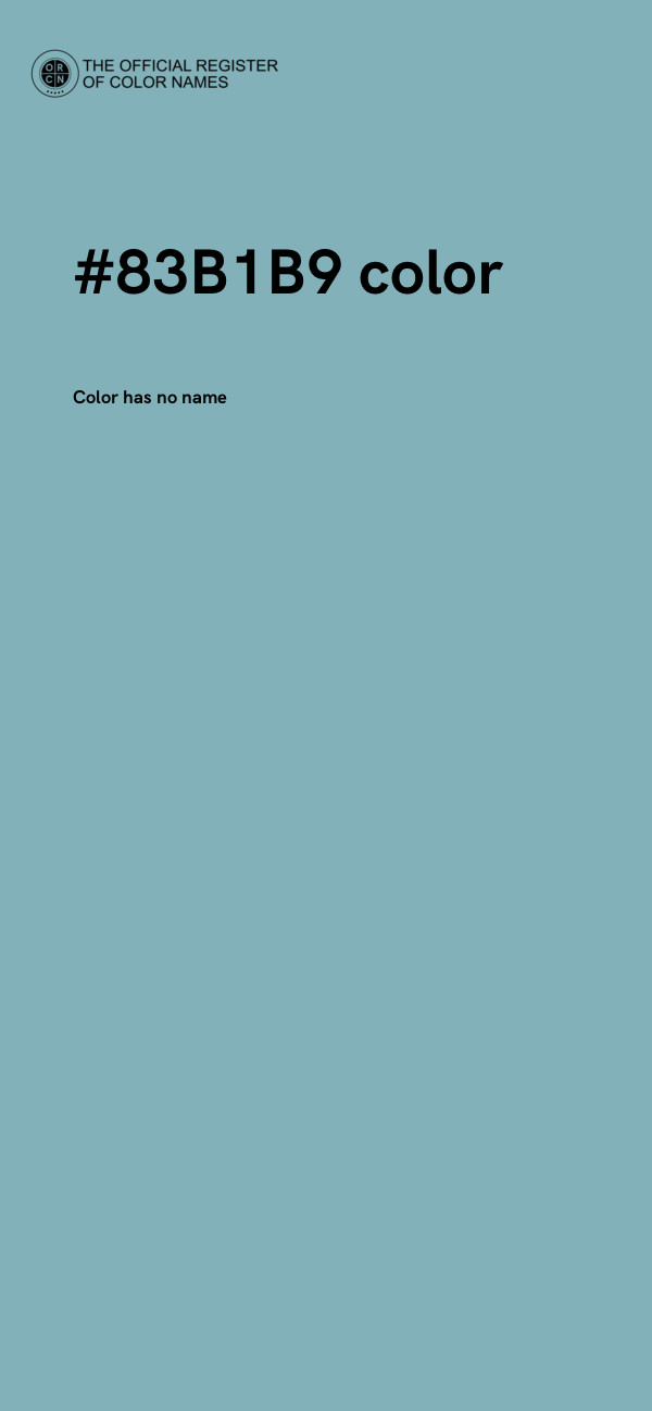 #83B1B9 color image