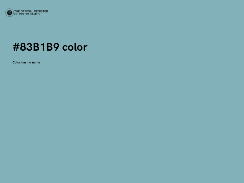 #83B1B9 color image