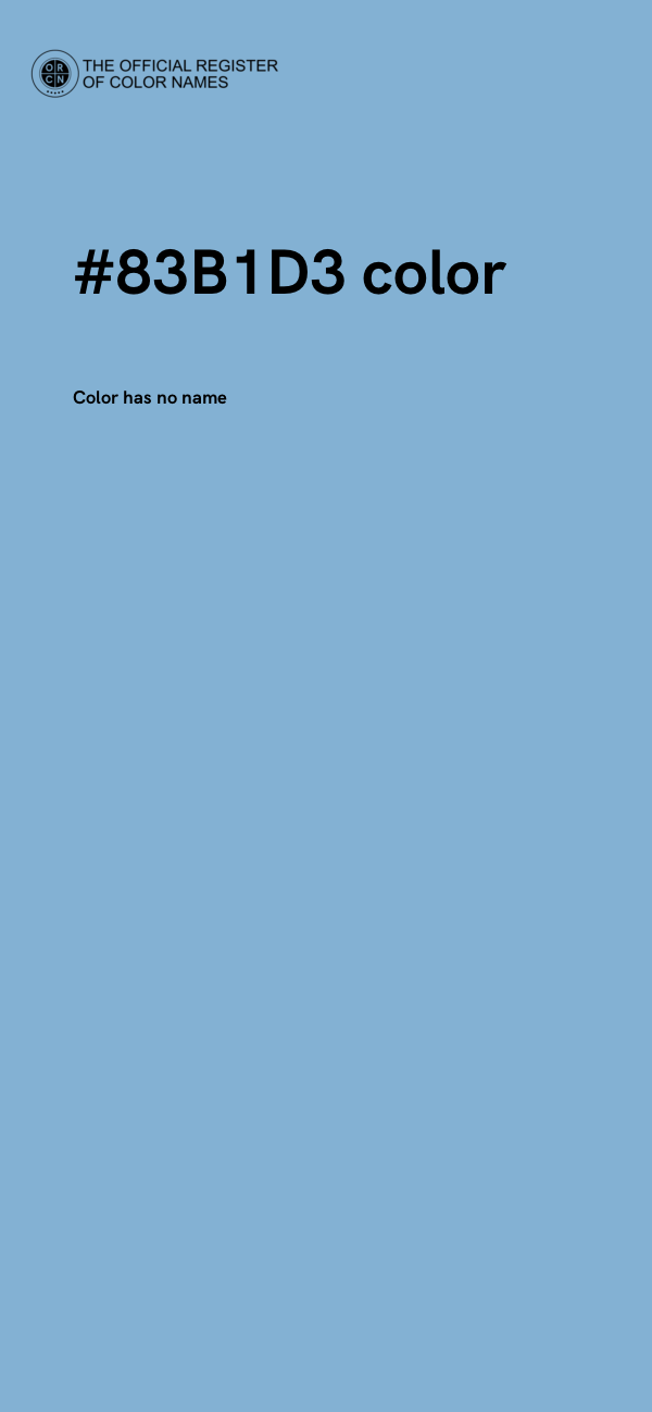 #83B1D3 color image