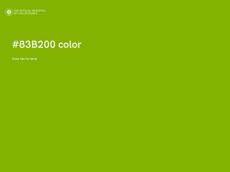 #83B200 color image