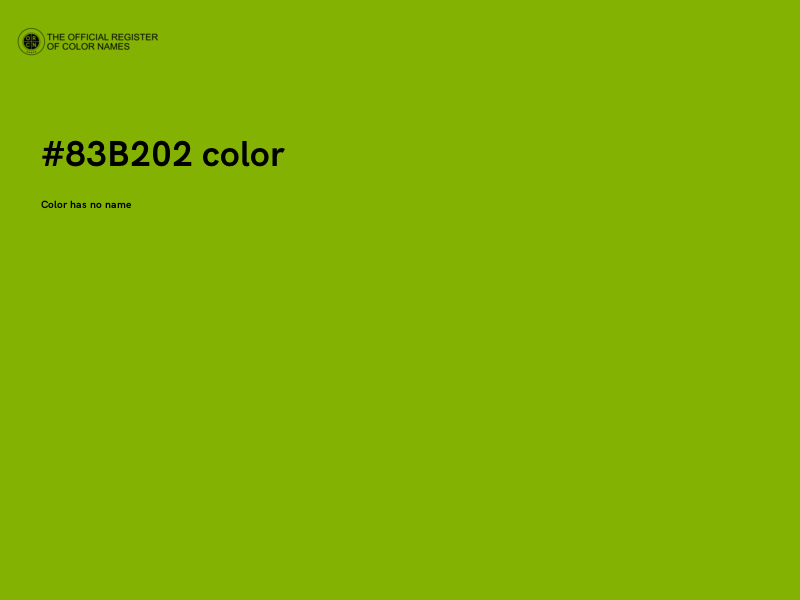 #83B202 color image