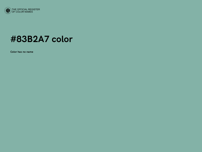 #83B2A7 color image