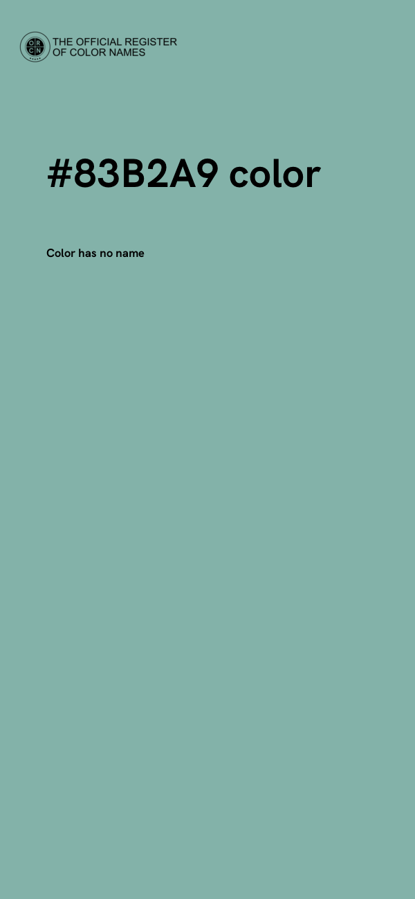 #83B2A9 color image