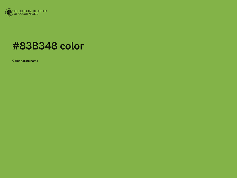 #83B348 color image