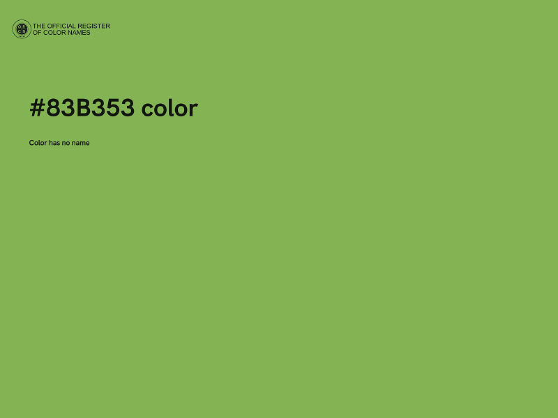 #83B353 color image