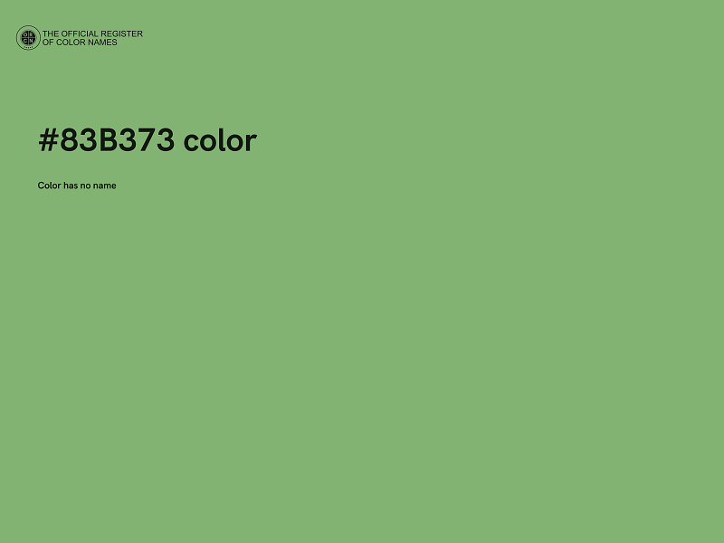 #83B373 color image