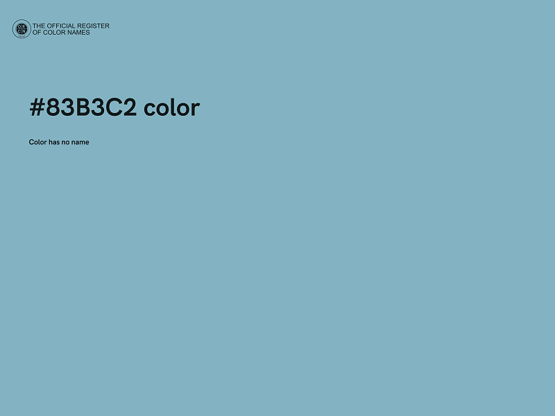 #83B3C2 color image