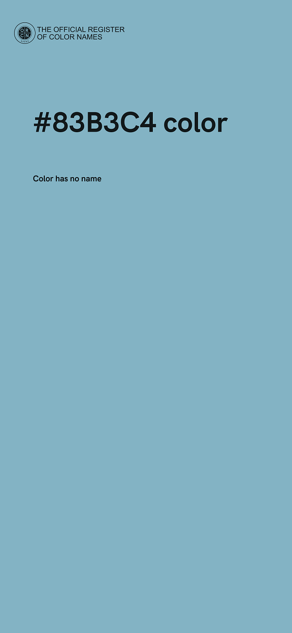 #83B3C4 color image