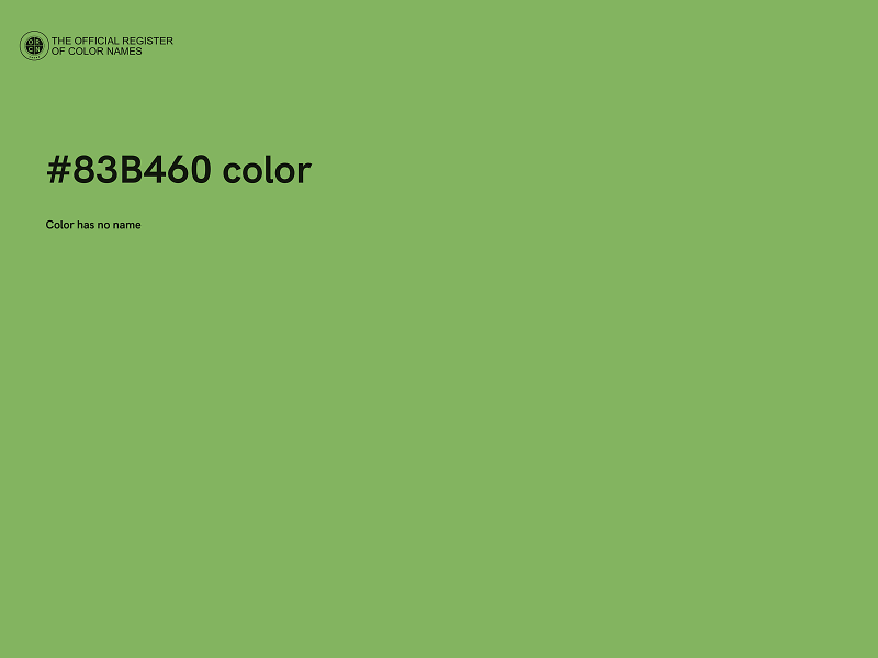 #83B460 color image