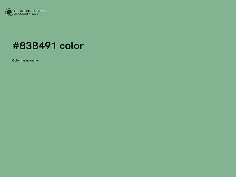 #83B491 color image