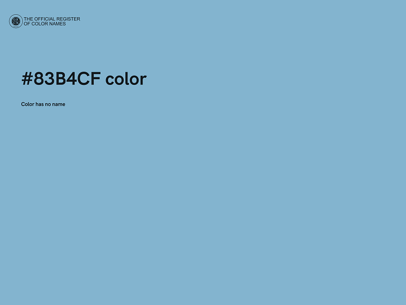 #83B4CF color image