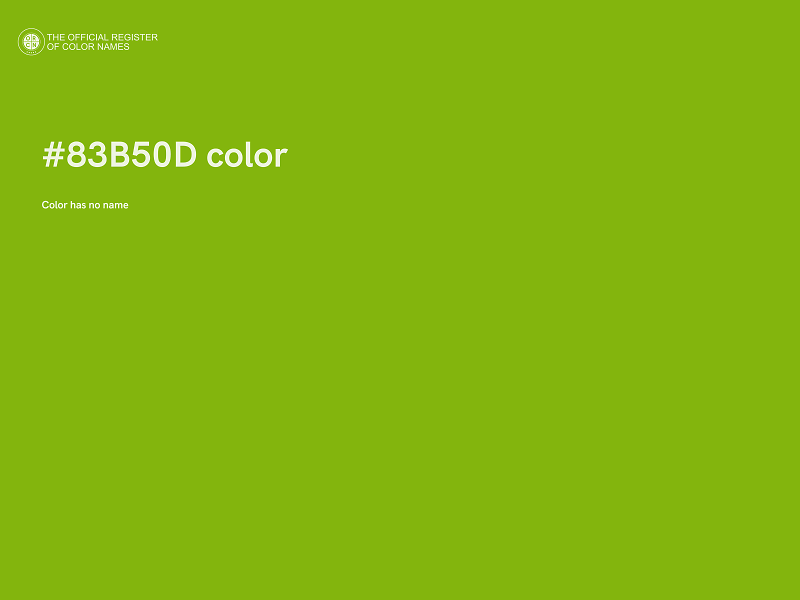 #83B50D color image
