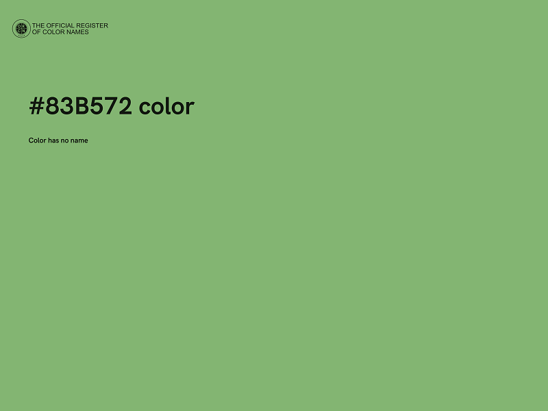 #83B572 color image