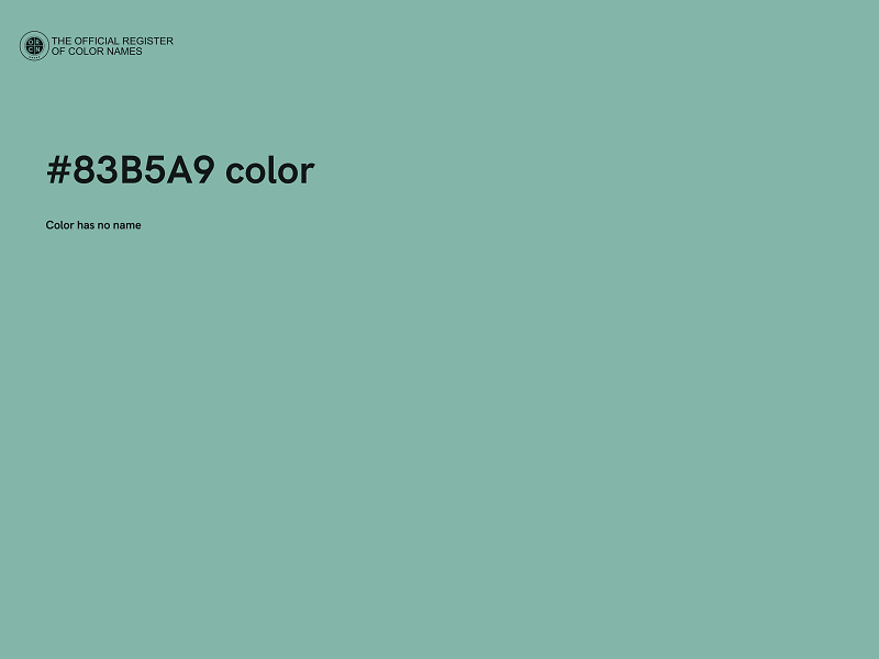 #83B5A9 color image