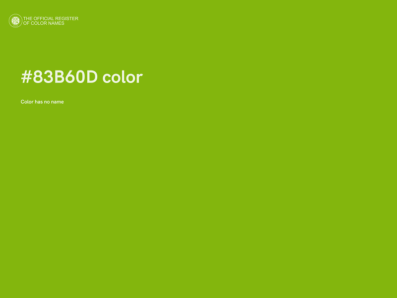 #83B60D color image