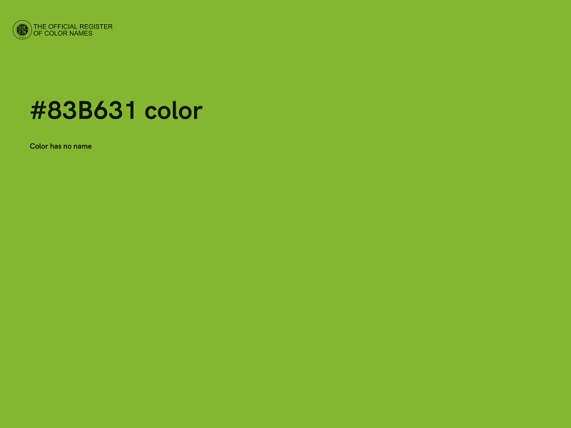 #83B631 color image