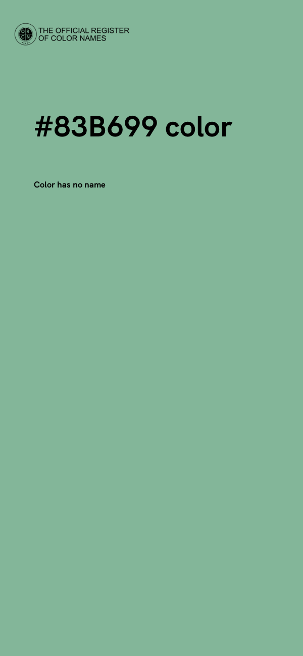 #83B699 color image
