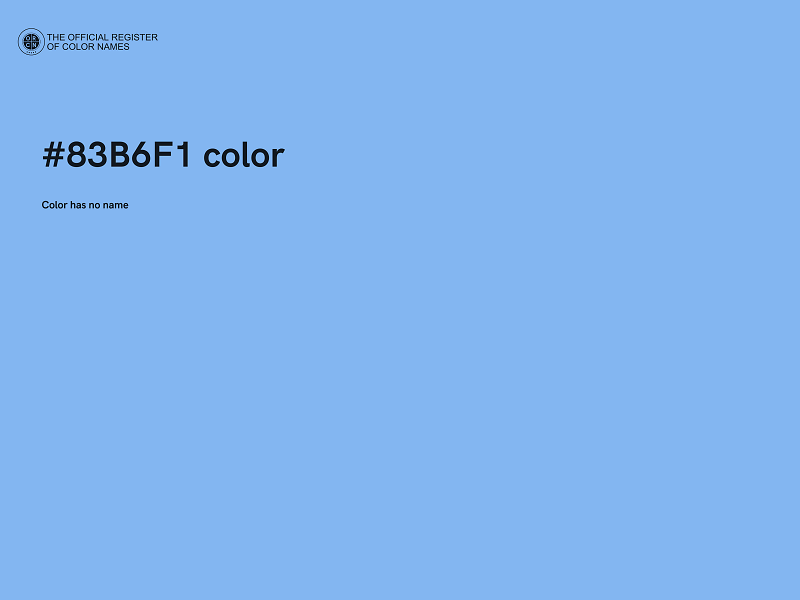 #83B6F1 color image