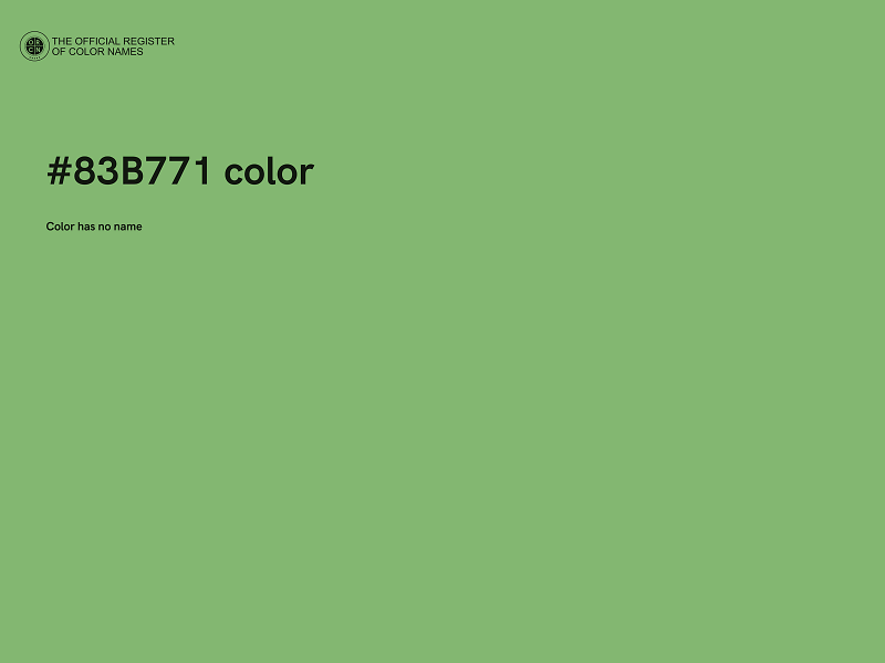 #83B771 color image