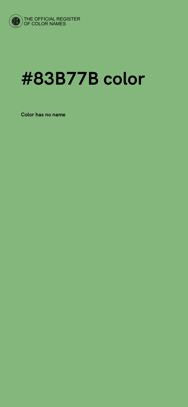 #83B77B color image